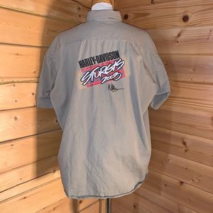 3/$15 Harley Davidson Sturgis 2003 button up XL